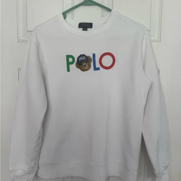 Polo by Ralph Lauren White Crewneck Sweater - Picture 1 of 2